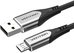 USB 2.0 A to Micro-B 3A cable 0.5m Vention COAHD gray