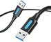 USB 3.0 cable Vention CONBI 3m Black PVC