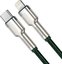 USB-C cable for Lightning Baseus Cafule, PD, 20W, 1m (green)