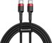USB-C PD Baseus Cable Cafule PD 2.0 QC 3.0 60W 1m (black and red)