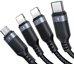 USB data cable Joyroom S-1T4018A18 4in1 USB-C / Lightning / 3.5A /1.2m (black)