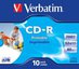 1x10 Verbatim Data Life Plus JC CD-R 80 / 700MB, 52x, printable