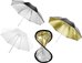 walimex Double Reflector + Umbrellas silver/gold/white