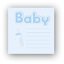 ZEP Bebe blue 24x24 20 Seiten Babyalbum BE2420B