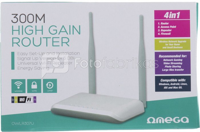 Classroom suit Graduation album Omega Wi-Fi router 300Mbps (42297) - Network equipment - Network equipment  -outofstock | Fotofabrikas.lt