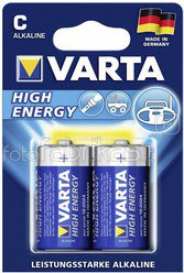100x2 Varta High Energy Baby C LR 14 DE-Version VPE Masterkart.