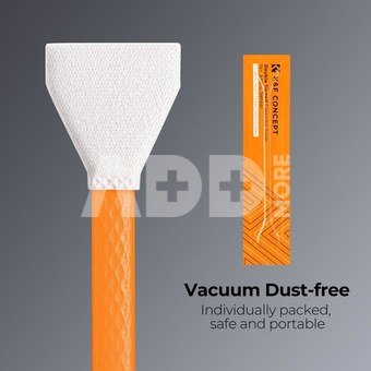 10Pcs Double-Headed Cleaning Stick + 20ML Cleaning Solution, CMOS APS-C Frame 16mm Cleaning Cloth Sticks Set