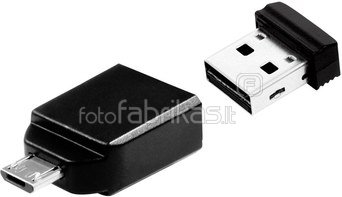 10x1 Verbatim Store n Stay 8GB USB 2.0 + OTG Adapter micro USB