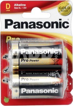 12x2 Panasonic Pro Power Mono D LR 20 maitinimo elementai
