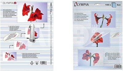 1x100 Olympia Laminating pouches DIN A4 125 micron 9176