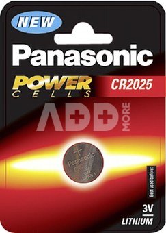 1x100 Panasonic CR 2025 maitinimo elementai