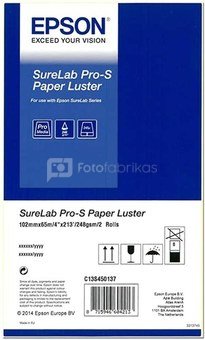 1x2 Epson SureLab Pro-S Paper Glossy 203 mm x 65 m 252 g