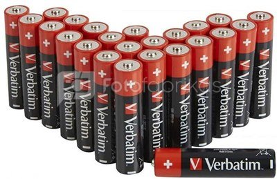 1x24 Verbatim Alkaline battery Micro AAA LR 03 PVC Box 49504