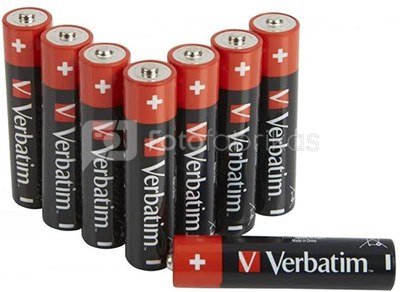 1x8 Verbatim Alkaline battery Micro AAA LR 03 49502