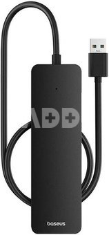 4in1 Hub Baseus UltraJoy Lite USB-A to USB 3.0 50cm (black)