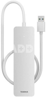 4in1 Hub Baseus UltraJoy Lite USB-A to USB 3.0 50cm (white)