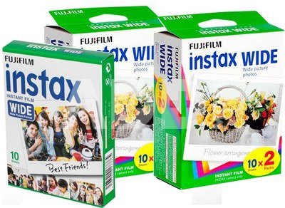 Fujifilm Fotoplokštelės Instax WIDE 50vnt.