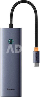 6in1 Hub Baseus UltraJoy USB-C do HDMI4K@30Hz1+3xUSB 3.0+PD+RJ45 (space grey)
