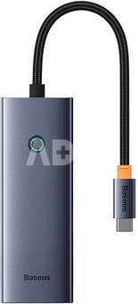 6in1 Hub Baseus UltraJoy USB-C do HDMI4K@60Hz+4xUSB 3.0+PD (space grey)