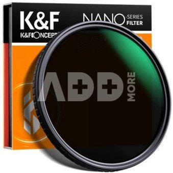 72mm Nano-X Variable/Fader ND Filter, ND32-ND521, W/O Black