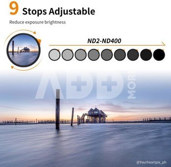 72mm Variable ND Filter ND2-ND400 (9 Stop)