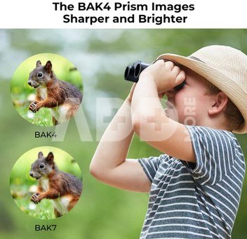 8x21 Binoculars High Definition BAK-4 Prism