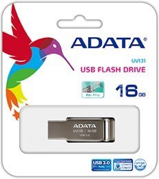 A-DATA FlashDrive UV131 16GB Chromium Grey USB 3.0 Flash Drive, Retail