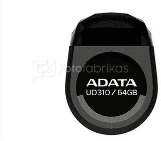 A-DATA Miniature AUD310 64GB Black USB 2.0 Flash Drive
