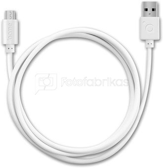 Acme Cable CB1011W 1 m, White, Micro USB, USB A