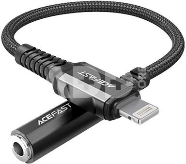 Adapter Lightning to mini jack 3,5mm Acefast C1-05 18cm (black)