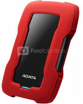 ADATA 1TB Portable Hard Drive HD330 (Red) USB 3.1, Color Box