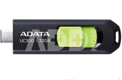 ADATA FlashDrive UC300 32 GB, USB 3.2 Gen 1, Black/Green