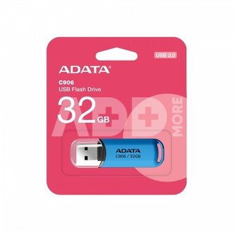 ADATA C906 32GB USB Flash Drive, Blue ADATA