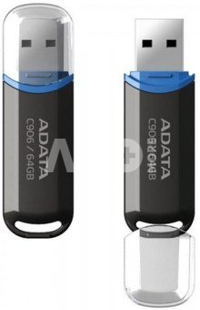 ADATA C906 64GB USB Flash Drive, Black ADATA