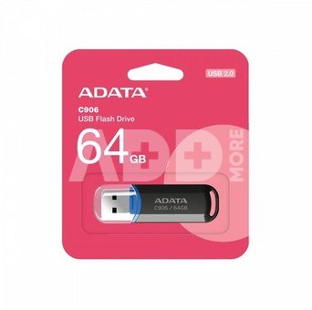 ADATA C906 64GB USB Flash Drive, Black ADATA