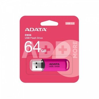ADATA C906 64GB USB Flash Drive, Pink ADATA