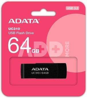 ADATA UC310 64GB USB Flash Drive, Black ADATA