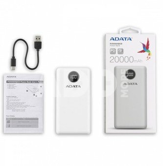 Adata Powerbank P20000QCD 20000mAh White QC/PD