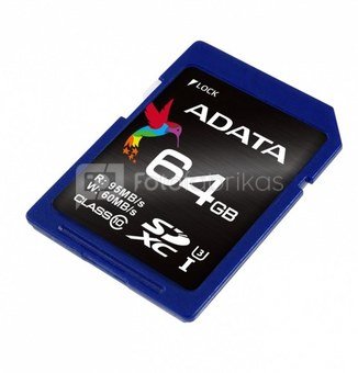 Adata SD XC Premier Pro 64GB UHS-1 U3/Class10 4K