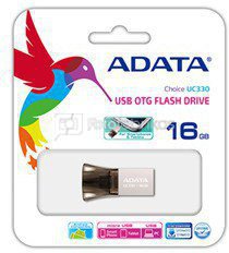 ADATA UC330 16 GB, USB 2.0/Micro-USB, Black