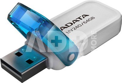 ADATA UV240 64GB USB Flash Drive, White ADATA