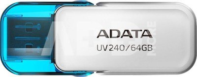 ADATA UV240 64GB USB Flash Drive, White ADATA