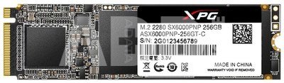 ADATA XPG SX6000 Pro SSD 256GB PCIe Gen3x4 M.2 2280