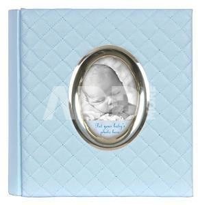 Album INNOVA Q8906340 Baby quilted BB46200 10x15 200 blue | sliip in | bookbound | photo in cover | with transparent box