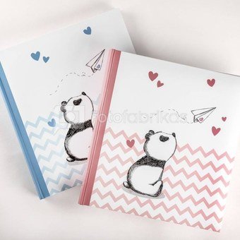 Albumas WALTHER Little Panda 28x30,5/50psl, balti lapai | kampučiai/lipdukai | knyginio rišimo