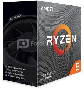 AMD Ryzen 5 5500, 3.6 GHz, AM4, Processor threads 12, Packing Retail, Processor cores 6, Component for Desktop