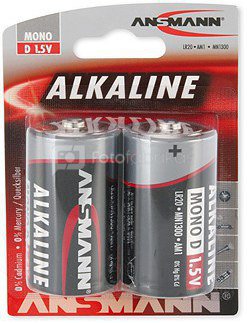 1x2 Ansmann Alkaline Mono D LR 20 red-line