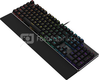AOC Mechanical Gaming Keyboard GK500 RGB LED light, US, Black, Wired, USB, OUTEMU Red Switch