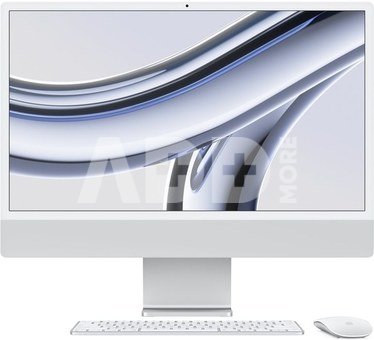 Apple iMac 24” 4.5K Retina, Apple M3 8C CPU, 10C GPU/8GB/256GB SSD/Silver/INT Apple