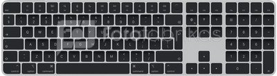 Apple Magic Keyboard with Touch ID MMMR3Z/A Standard, Wireless, EN, Numeric keypad, Black, Bluetooth